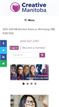 Mobile Screenshot of creativemanitoba.ca